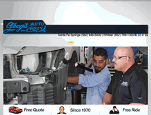 Tablet Screenshot of gregsautobody.com